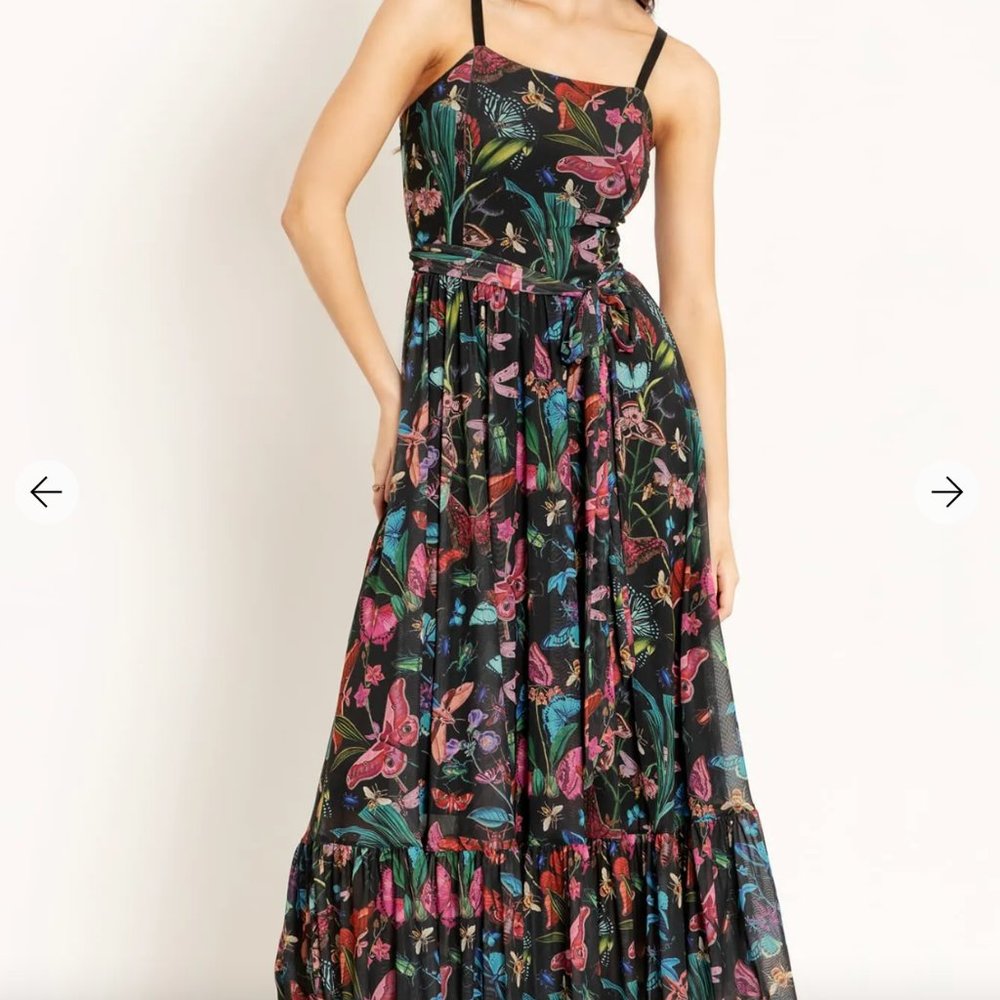 Blackmilk Botanical Butterflies Picnic Midaxi Dress (Size S) NWT